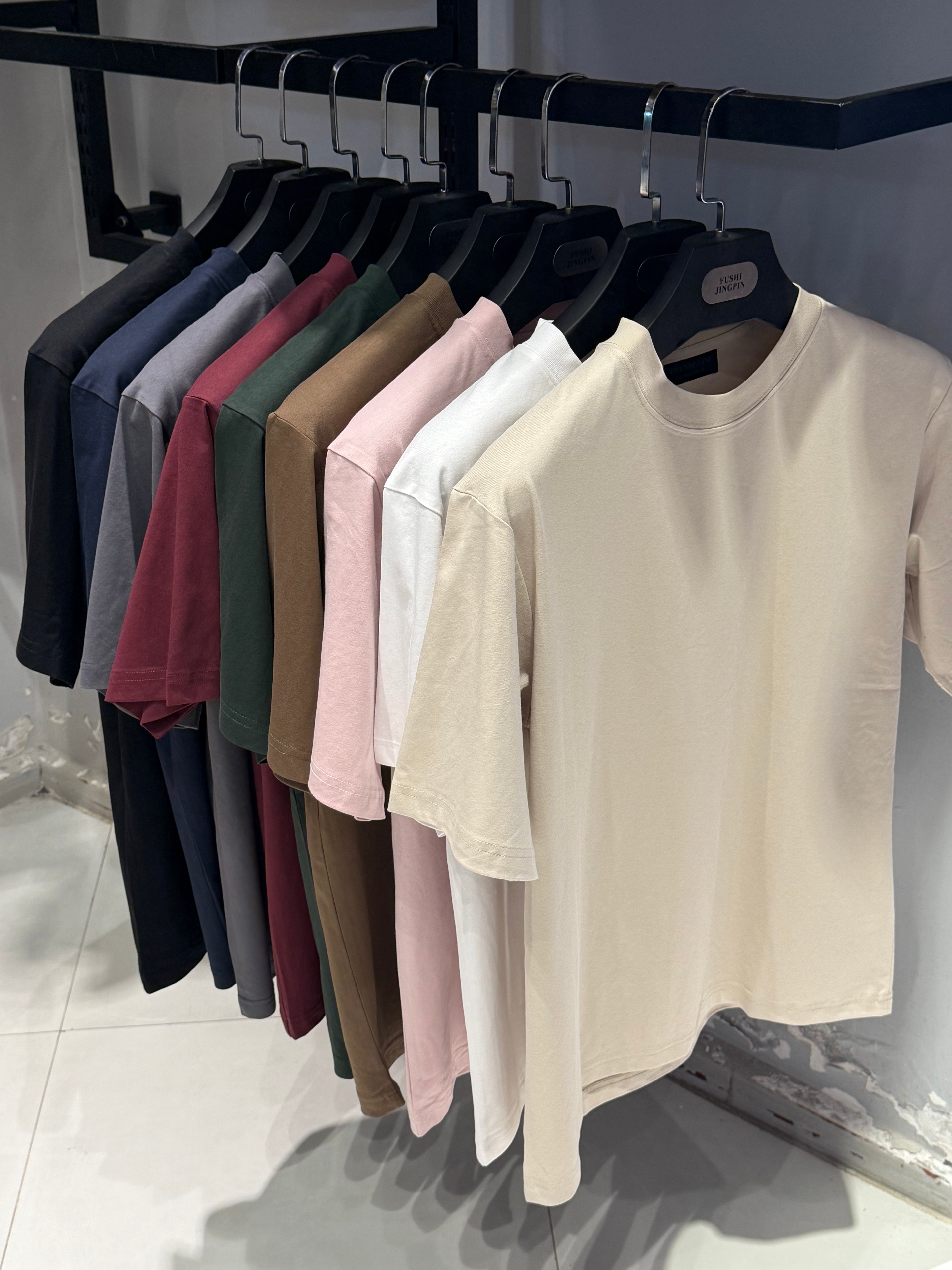 t-shirt demi oversize bruno en coton - 9 couleurs