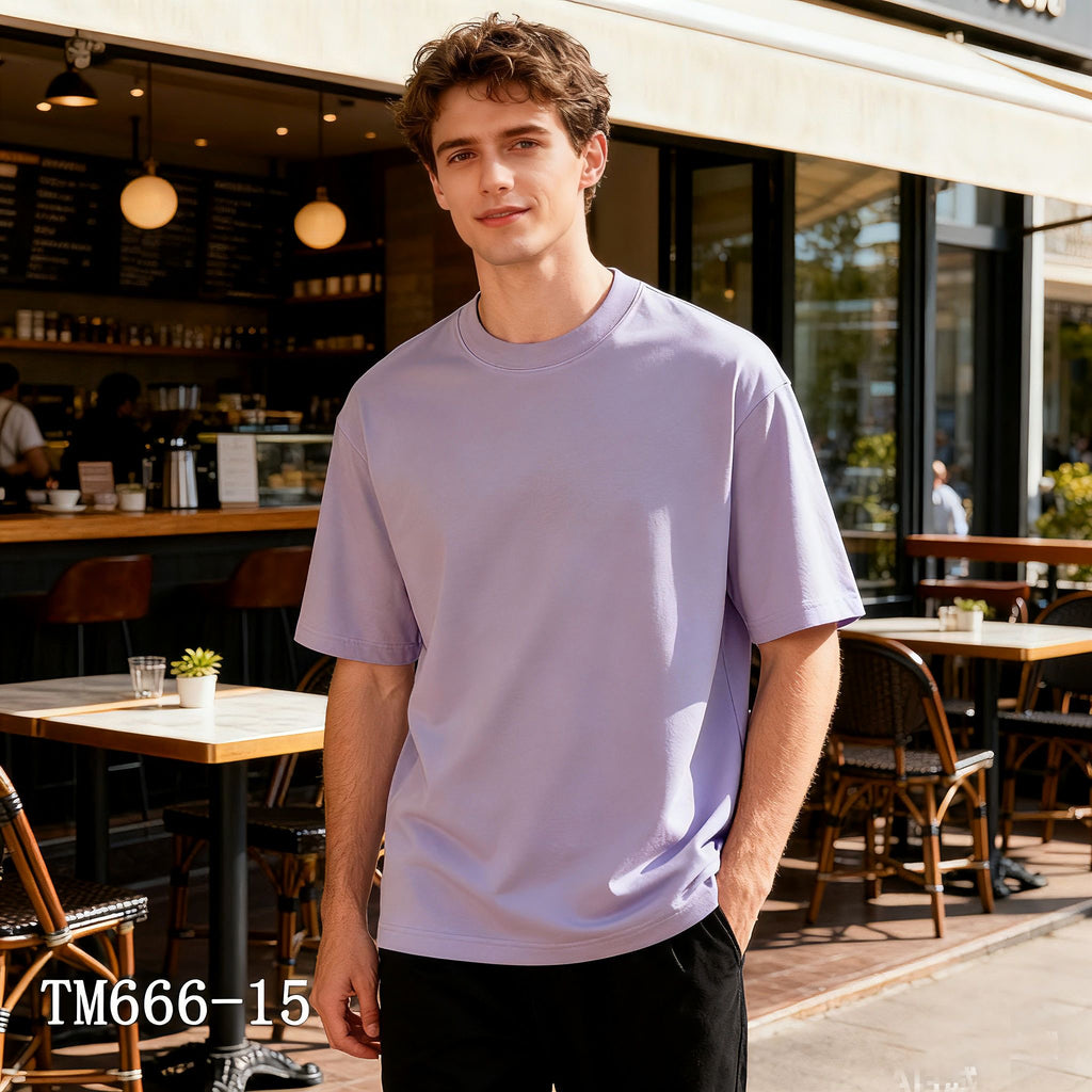 t-shirt demi oversize 🇮🇹 bruno en coton - 15 couleurs 🇮🇹