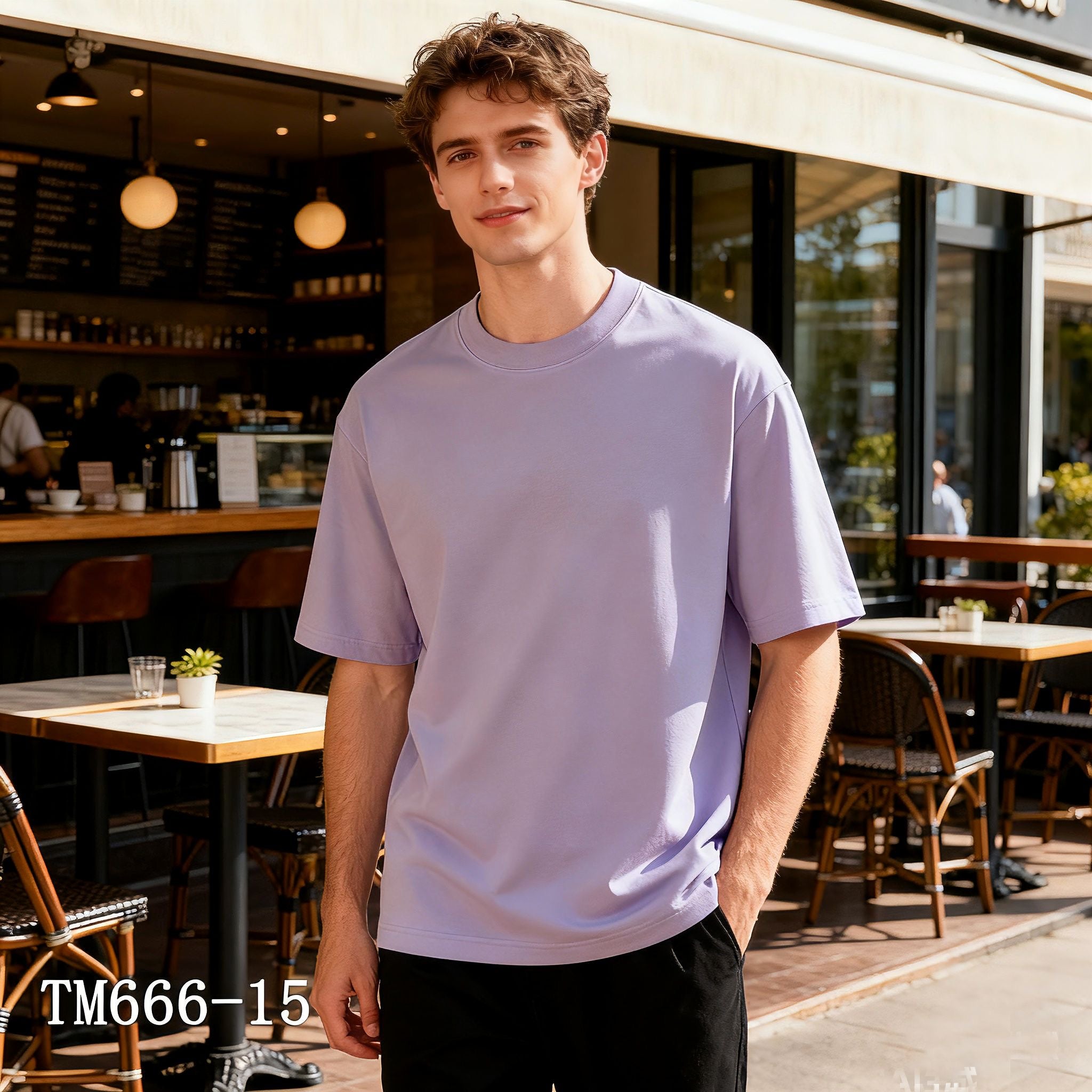 t-shirt demi oversize 🇮🇹 bruno en coton - 15 couleurs 🇮🇹