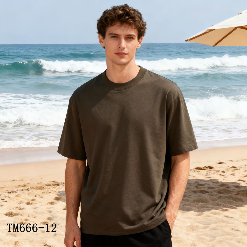 t-shirt demi oversize 🇮🇹 bruno en coton - 15 couleurs 🇮🇹