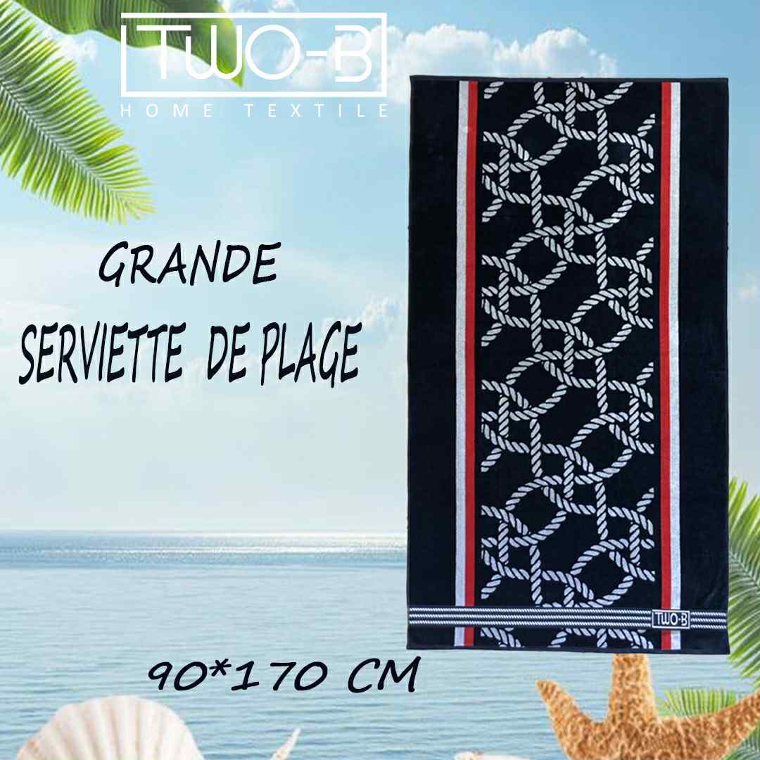 Serviette de plage 100% Cotton