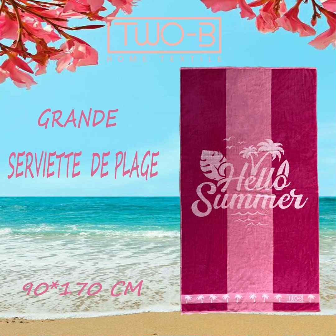Serviette de plage 100% Cotton