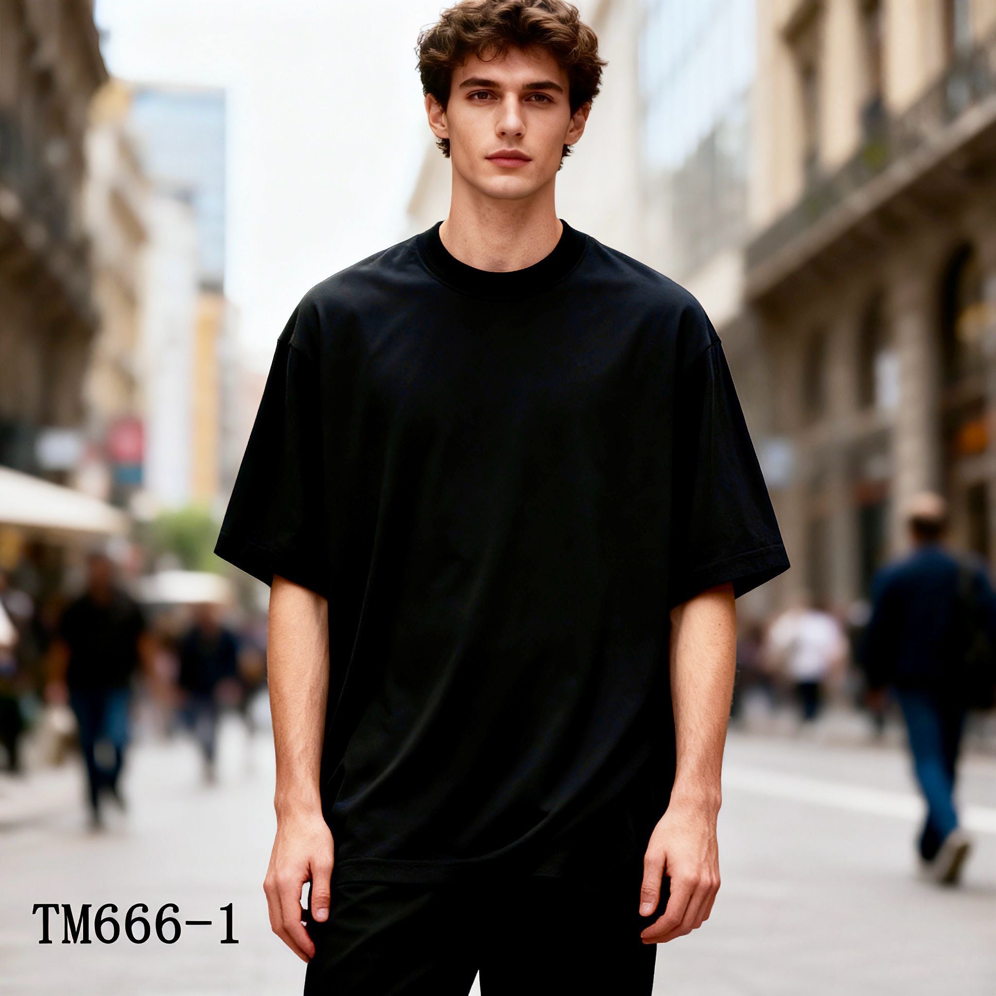 t-shirt demi oversize 🇮🇹 bruno en coton - 15 couleurs 🇮🇹