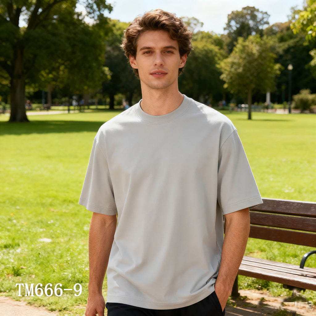 t-shirt demi oversize 🇮🇹 bruno en coton - 15 couleurs 🇮🇹