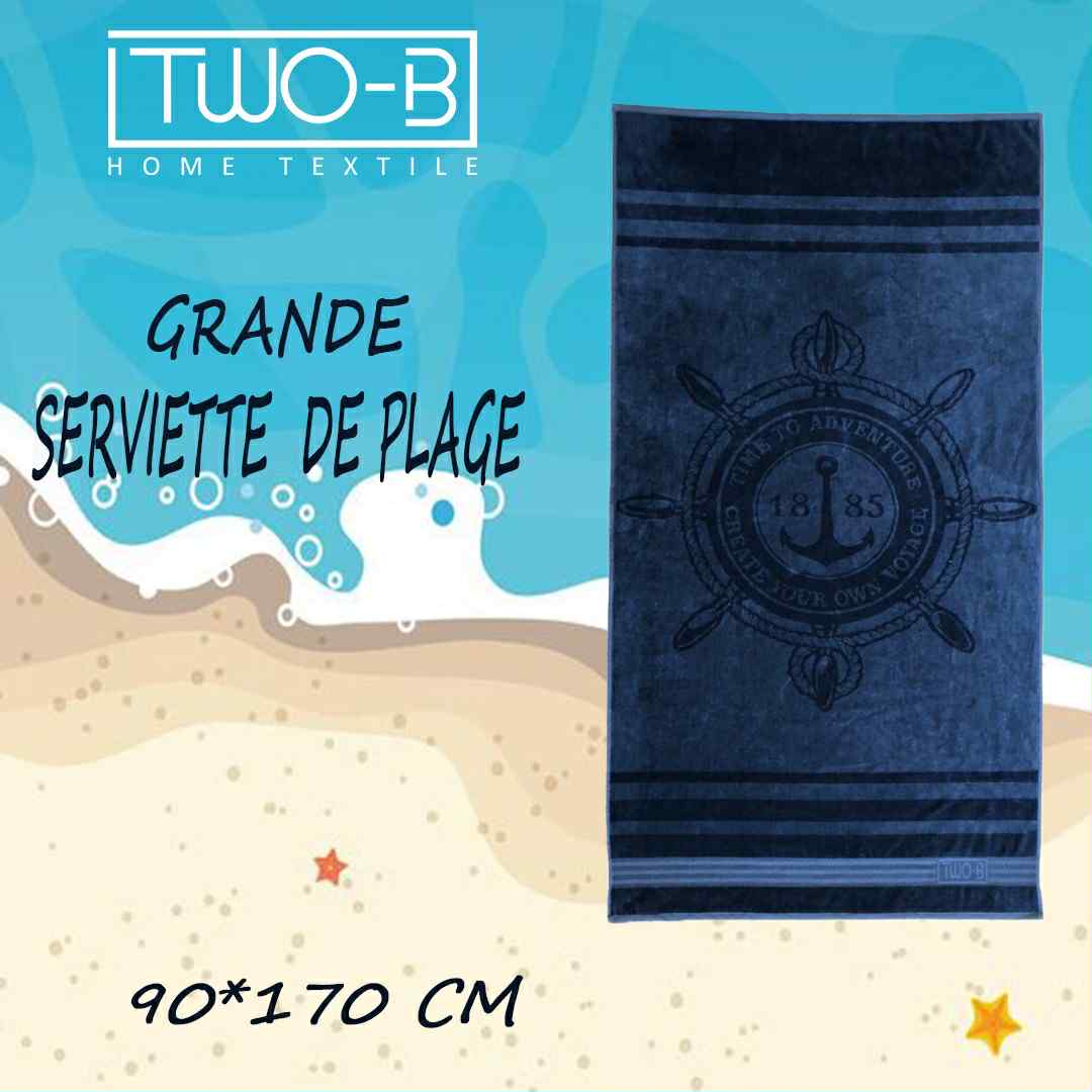 Serviette de plage 100% Cotton