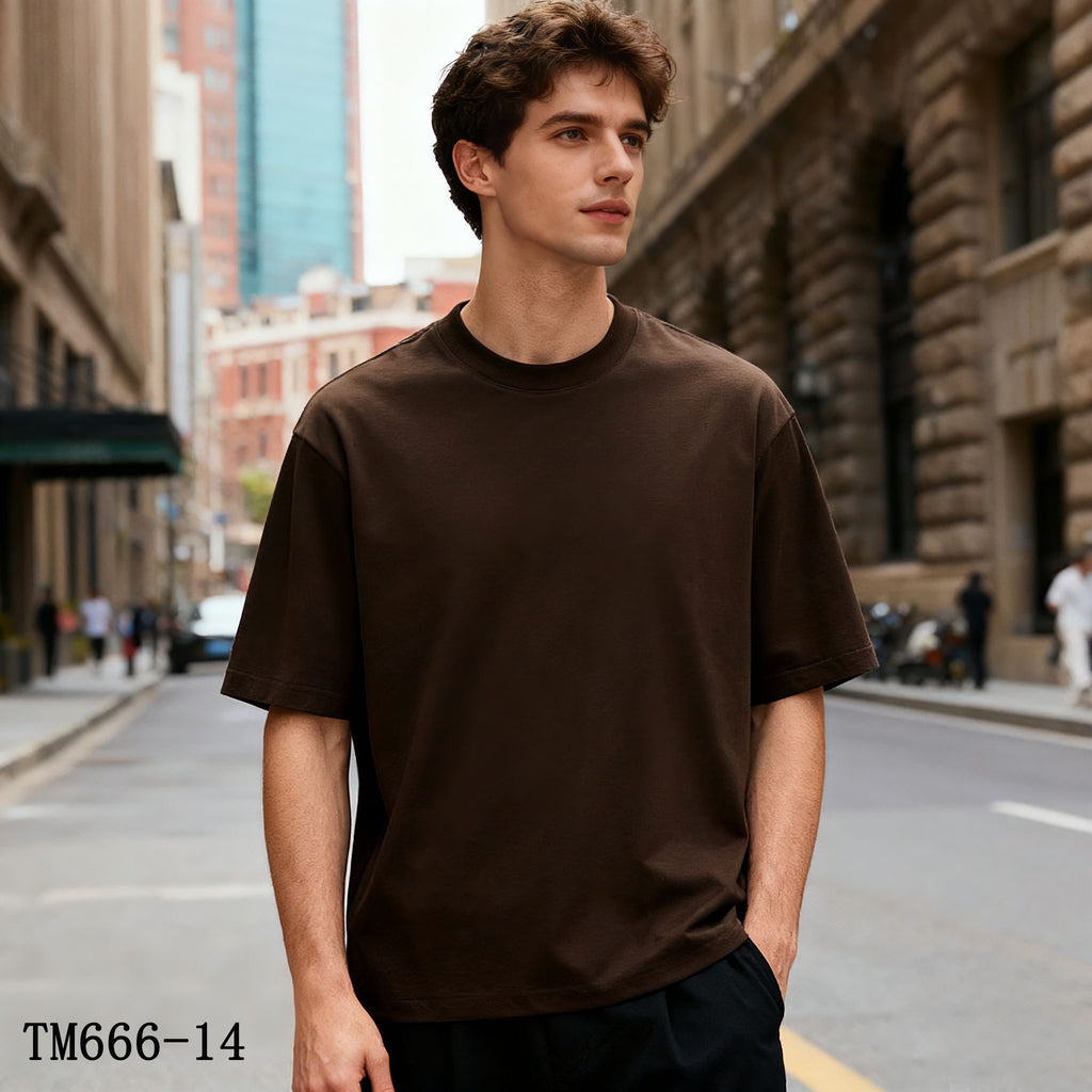 t-shirt demi oversize 🇮🇹 bruno en coton - 15 couleurs 🇮🇹