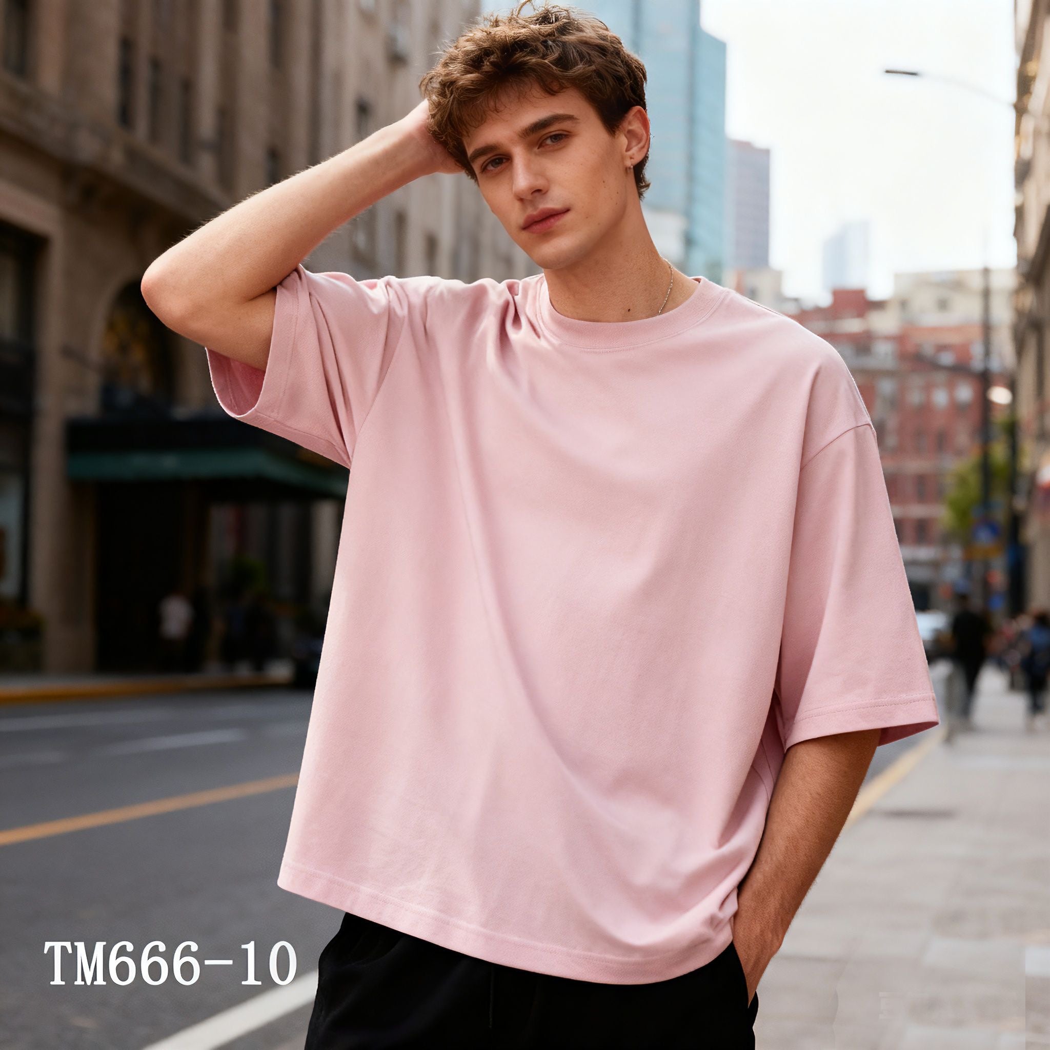 t-shirt demi oversize 🇮🇹 bruno en coton - 15 couleurs 🇮🇹