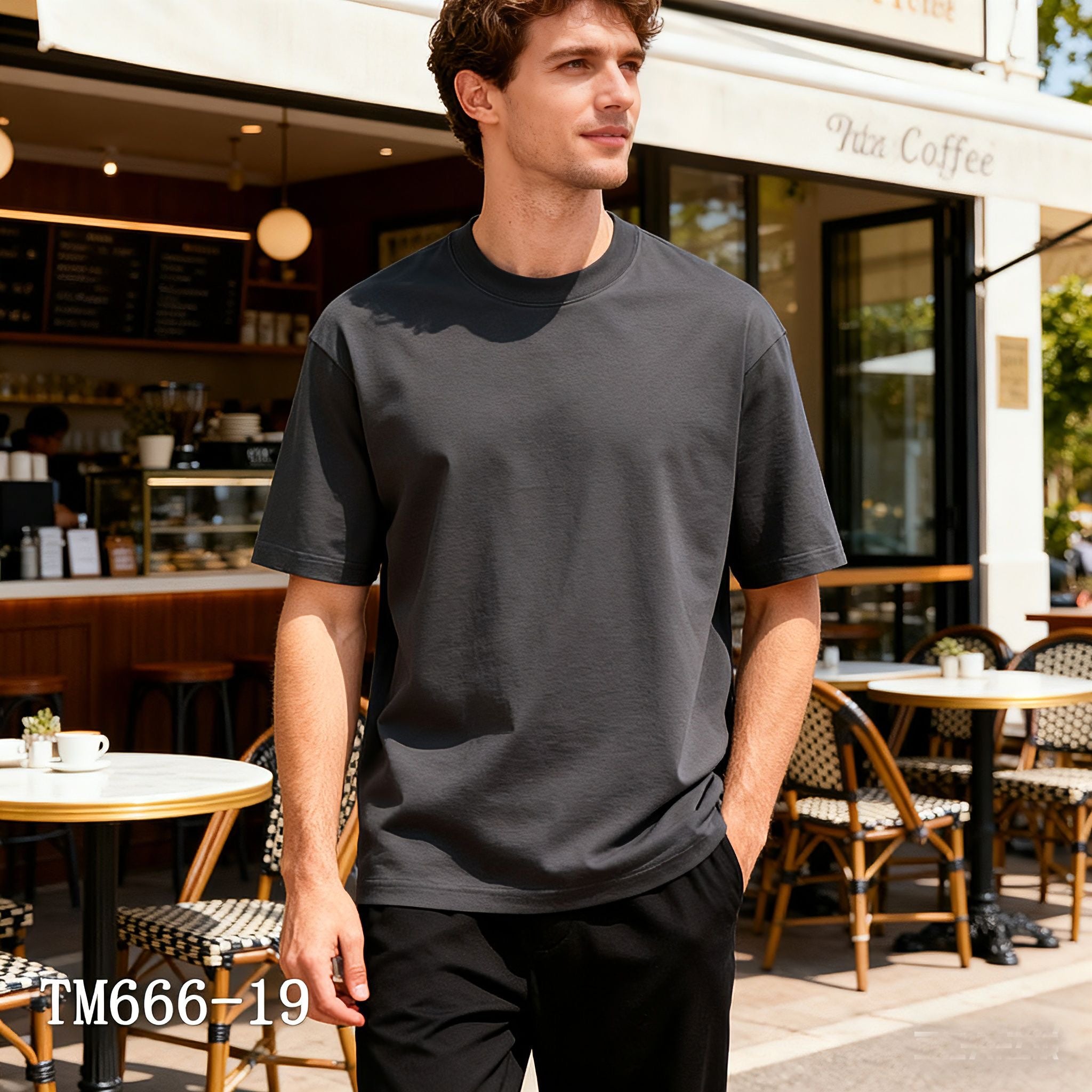 t-shirt demi oversize 🇮🇹 bruno en coton - 15 couleurs 🇮🇹